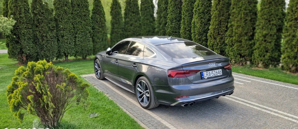 Audi S5 cena 143000 przebieg: 135000, rok produkcji 2018 z Oleszyce małe 211